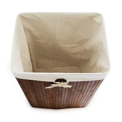 Nonari Square Bamboo Laundry Basket