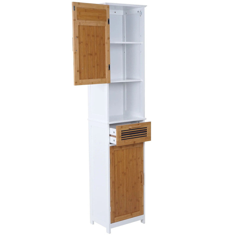 Howent Tall Cabinet Bamboo Column Cabinet