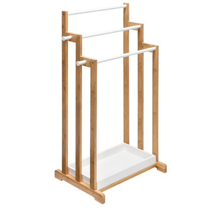 Arango Bamboo Bath Free Standing Towel Rack