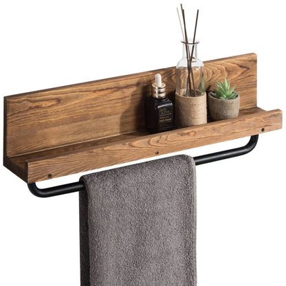 WAYBATH0244BRN Wood Wall Towel Rack