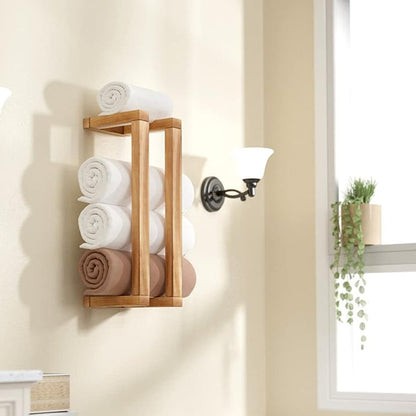 D0BMG2RWKH Wood Wall Towel Rack