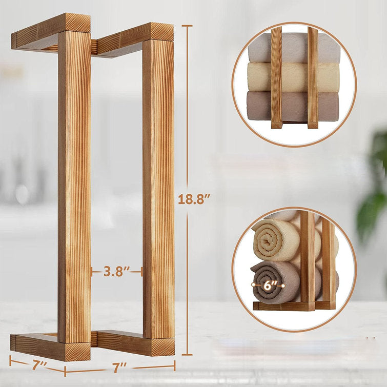 D0BMG2RWKH Wood Wall Towel Rack