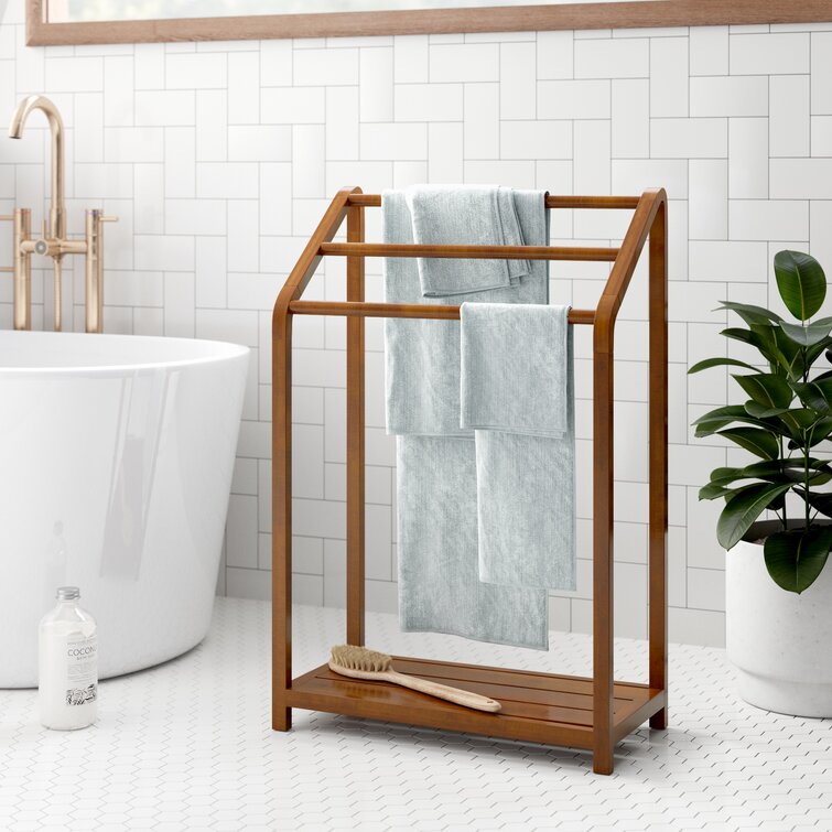 Zofia Wood Free-standing Towel Stand